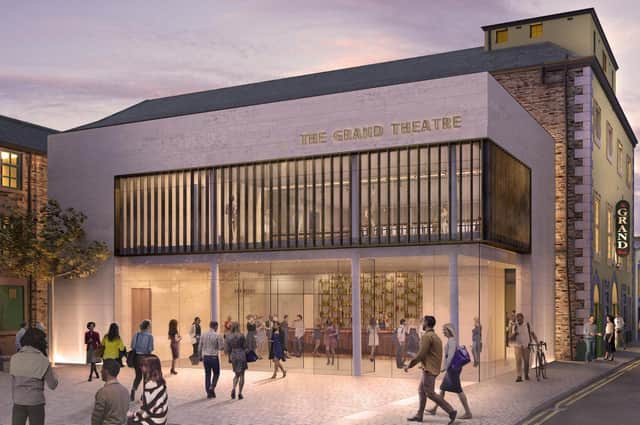 A CGI image of how the Lancaster Grand theatre foyer could look.