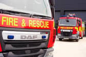 Seven fire engines, an aerial ladder platform, and two command units arrived on the scene.