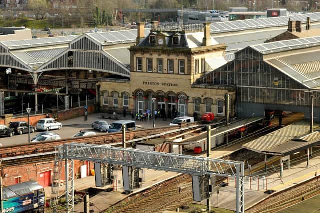 A man was struck by a train on the railway in Preston at around 11.15pm on Saturday (November 20)