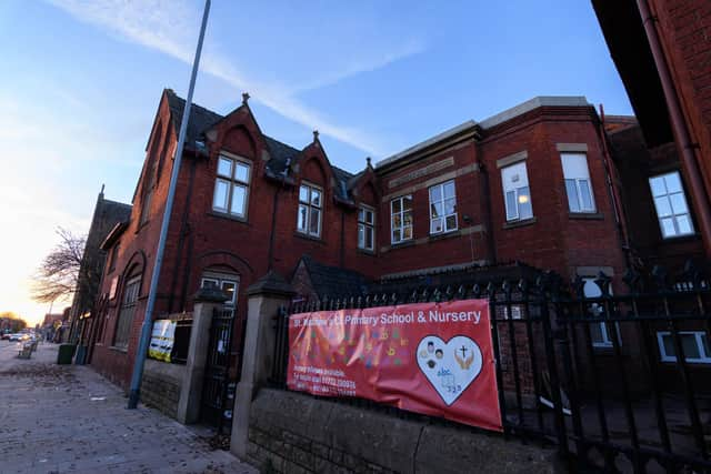 St. Matthew's Church of England Primary School on New Hall Lane in Preston could become an academy - but staff have voted to strike over the prospect (image: Kelvin Stuttard)