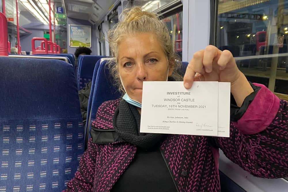 Kay en route to London