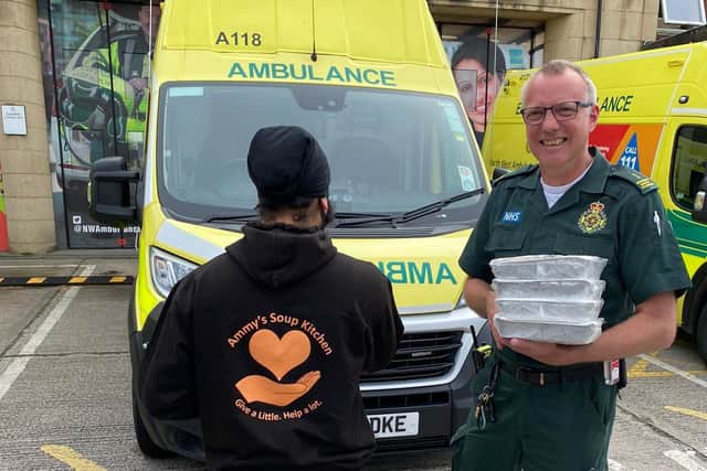 Ammy's Soup Kitchen also provided meals for emergency workers