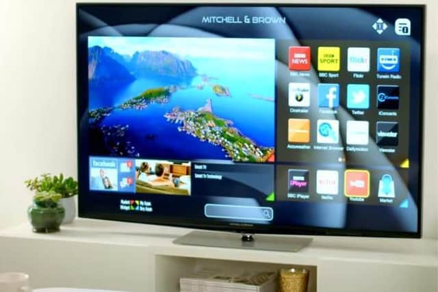 One of Mitchell & Brown's TVs