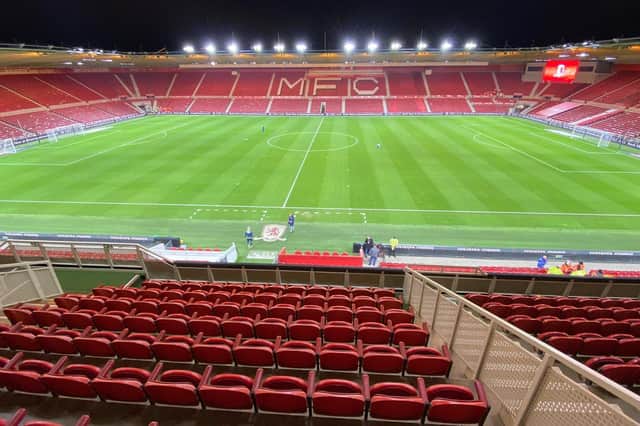 Middlesbrough's Riverside Stadium.