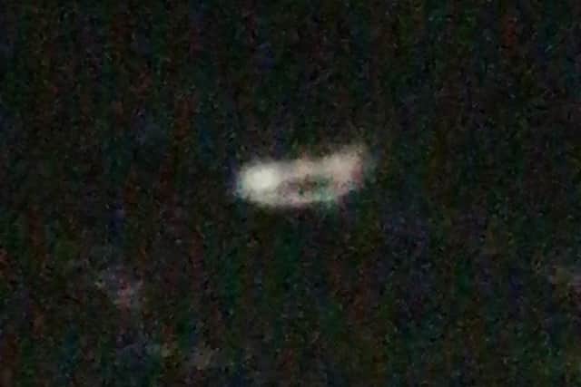 A closer view of the UFO