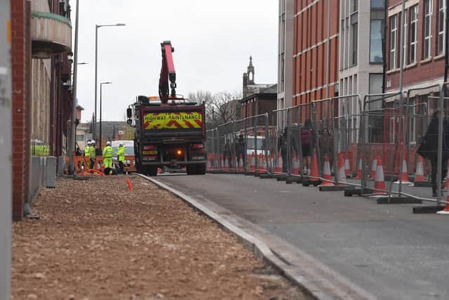 Corporation Street will have a 'bus gate' installed between Marsh Lane and Heatley Street - meaning only buses, Hackney taxis, cycles and authorised vehicles such as bin lorries will be allowed to travel along that stretch (image: Neil Cross)