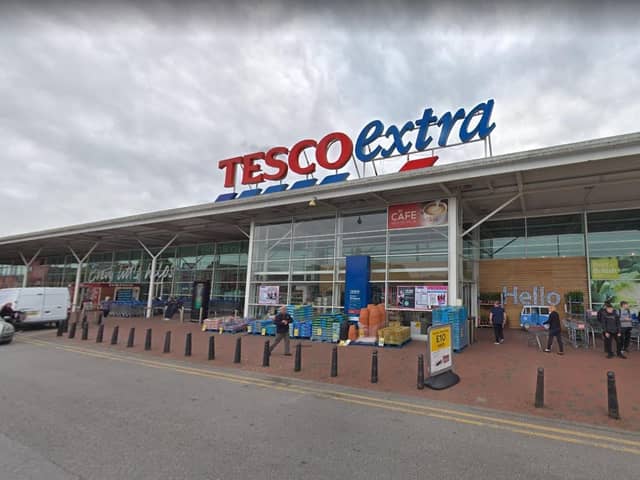 The Tesco Extra in Towngate, Leyland - busy with Black Friday shoppers - had to switch on its emergency supply after the power cut briefly left customers unable to pay by contactless. Full power has now been restored and the supermarket is no longer experiencing any issues. Pic: Google