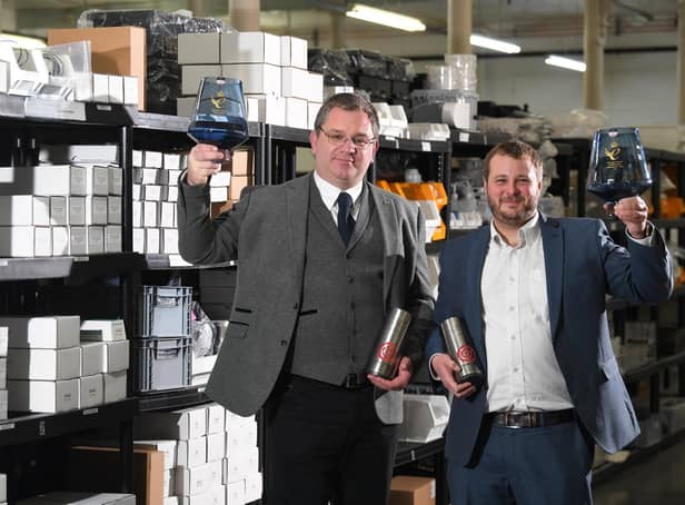 Process Instruments’ Dr. Craig Stracey and Dr. Rob Paramore with Process Instruments’ Queen’s Awards for Enterprise