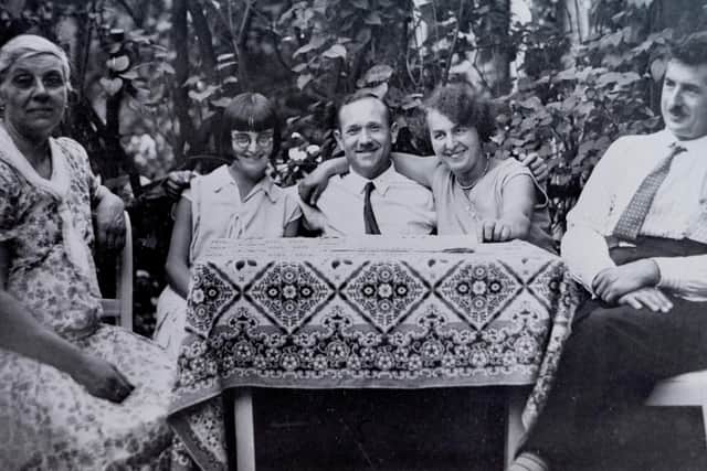 Centre: Evelyn Parker and Max and Malwine Schindler in Berlin in 1930.