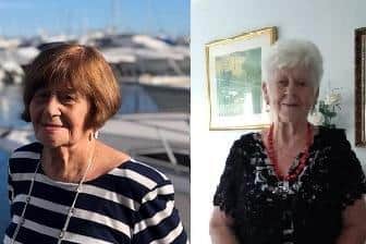 Grace Foulds (pictured left) and Marie Cunningham (pictured right) died in hospital after being struck by a car in Southport (Credit: Merseyside Police)