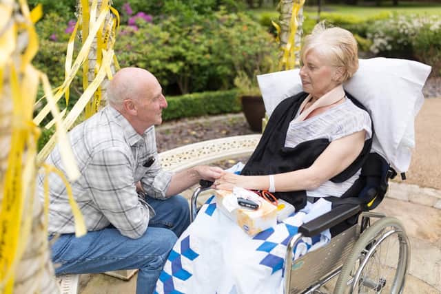 Peter and Alison were grateful for the care Alison received at the hospice