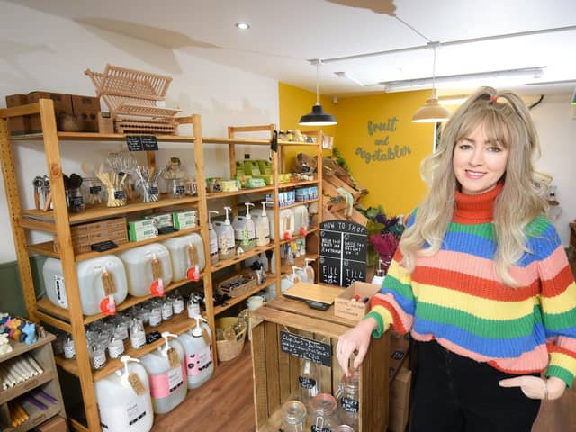 Jenna Robinson opened un-do, the first zero-waste store in Norbreck. Eco-friendly shopping where customers can take their own containers