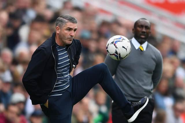 Ryan Lowe displays some good footwork on the touchline during Plymouth's game against Burton Albion in October       Picture: Getty Images