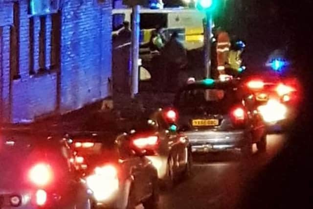 The crash led to delays along Blackpool Road in Preston yesterday evening (Wednesday, December 8). Pic credit: Ashton & PR2 Community Group