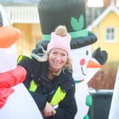 Michelle Cuffe from STEP enjoying the festive atmosphere