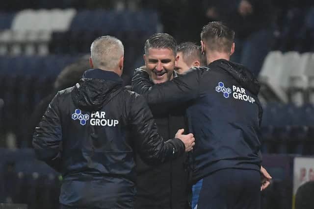 PNE manager Ryan Lowe at the final whistle