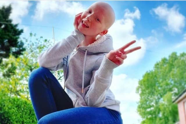 14-year-old Sally Cornes who sadly lost her battle with Ewing Sarcoma - a rare type of cancer in February.