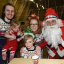 Families meet Father Christmas