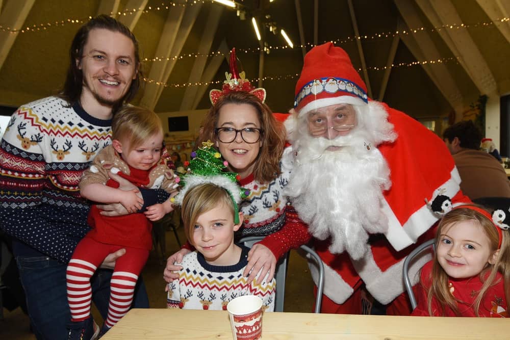 Families meet Father Christmas