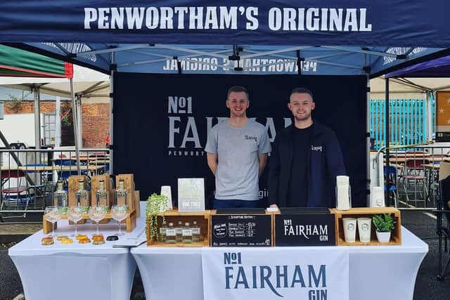 Ellis McKeown and Liam Stemson from Fairham Gin will be at the Penwortham Christmas Market on Wednesday evening