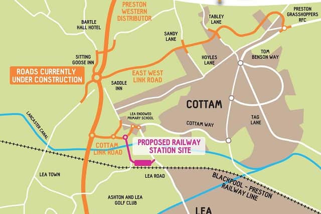 The new station would deliver journey times of around 5 minutes to Preston and around 20 minutes to Blackpool, say Lancashire County Council, which is seeking the public's views on the proposals