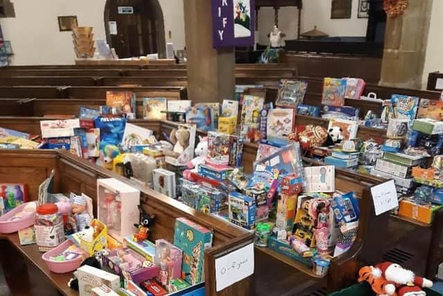 Donations from the Toy Appeal.