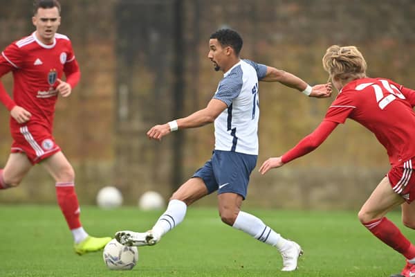 Scott Sinclair in action for Preston North End reserves against Accrington Stanley at Euxton     Pic: Ian Robinson/PNE