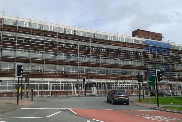 The previous Fylde Building on campus has been removed, and the area has transformed as part of UCLan's Masterplan project.
