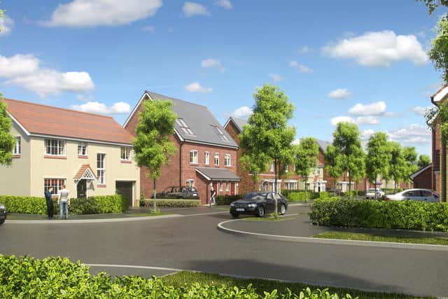 The Warton housing project will be similar to this artist's impression of another scheme by developers Countryside.
