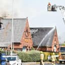 An Aerial Ladder Platform was used to bring the fire under control