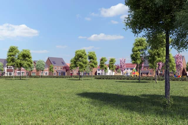 Beaumont Green will feature 345 new homes, two hectares of public open space and a playground.