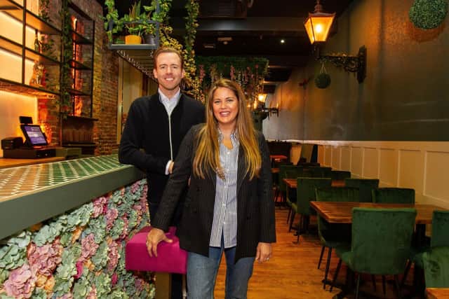 Floriana's owner Andew Forster, with his wife Naomi.