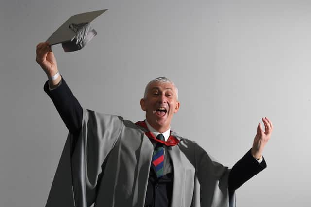 Sir Lindsay Hoyle received an academic fellowship from the University of Central Lancashire today.