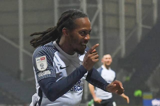 Daniel Johnson celebrating his goal against Barnsley