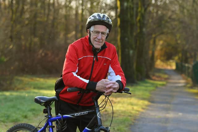 Ian,a keen  and experienced cyclist came off his bicycle in an accident in Chorley