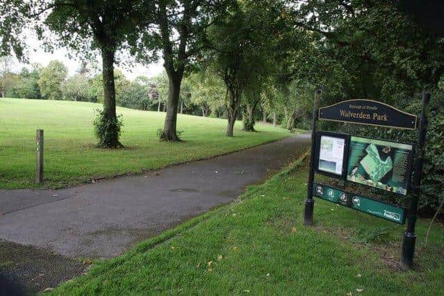 Walverden Park, Nelson, where the body of the dog was found.