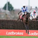 Bryony Frost riding Frodon clear the last to win The Ladbrokes King George VI Chase at Kempton Park in 2020
