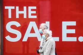 Shoppers in Preston for the post-Christmas sales