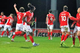 Morecambe had plenty to celebrate after battling back for victory on Sunday