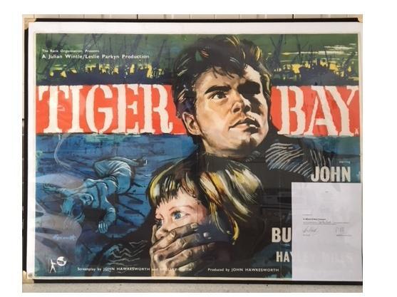Tiger Bay. Haley Mills very first film (not Whistle Down The Wind as many think). The piece of paper in the right hand corner is the signature of Bryan Bysouth purchased from his own collection 1959. Current asking price £650.