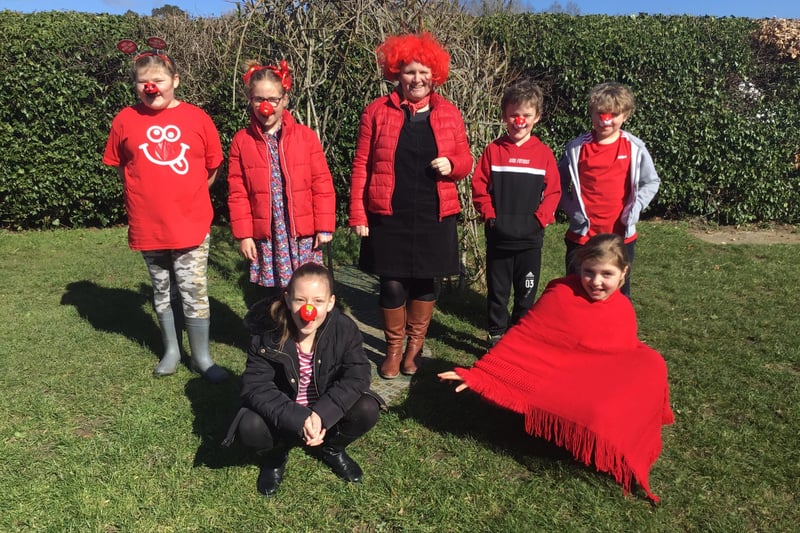 Northchapel held a dress down day and encouraged all students to wear something red for Comic Relief. They raised £60.