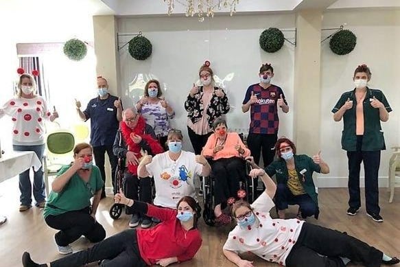 Marriott's staff and residents took part in 'wear something funny for money' and raised just over £30 from a raffle.