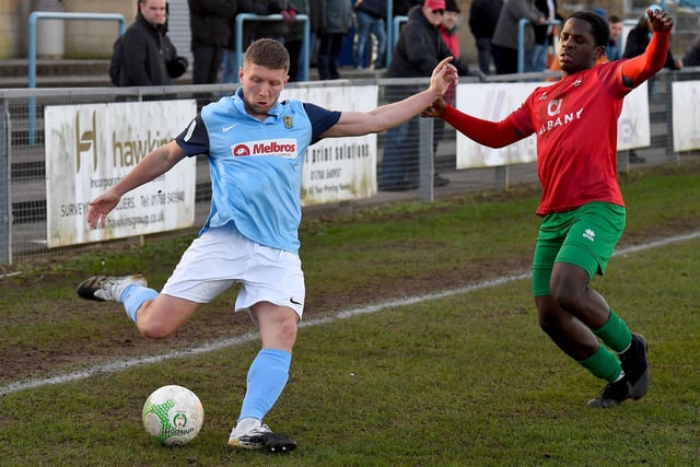 David Kolodynski crosses from the right wing