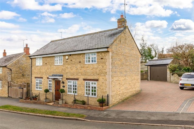 Wappenham Road, Helmdon 
Guide Price £425,000
Two-bed detached stone cottage
Macintyers, 01280 475001