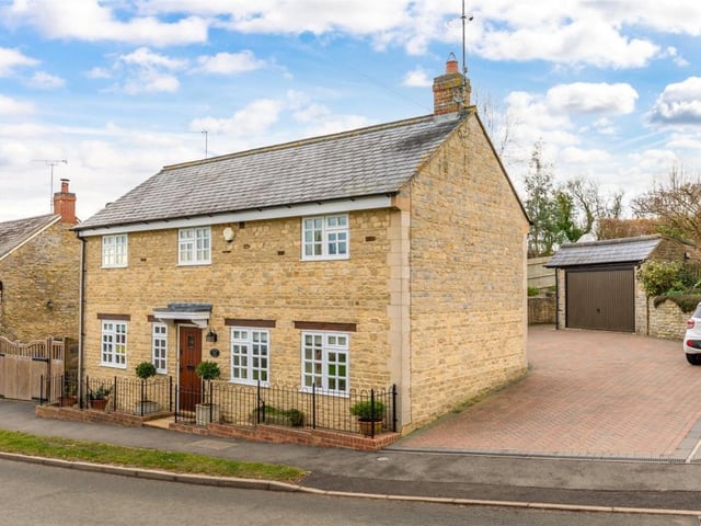 Wappenham Road, Helmdon 
Guide Price £425,000
Two-bed detached stone cottage
Macintyers, 01280 475001