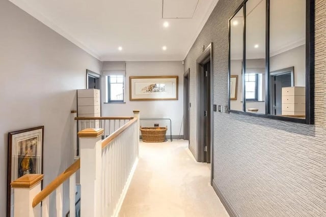 On the first floor are five bedrooms – two are en suite and one has a fitted dressing room area. Picture: Jackson-Stops Lindfield.