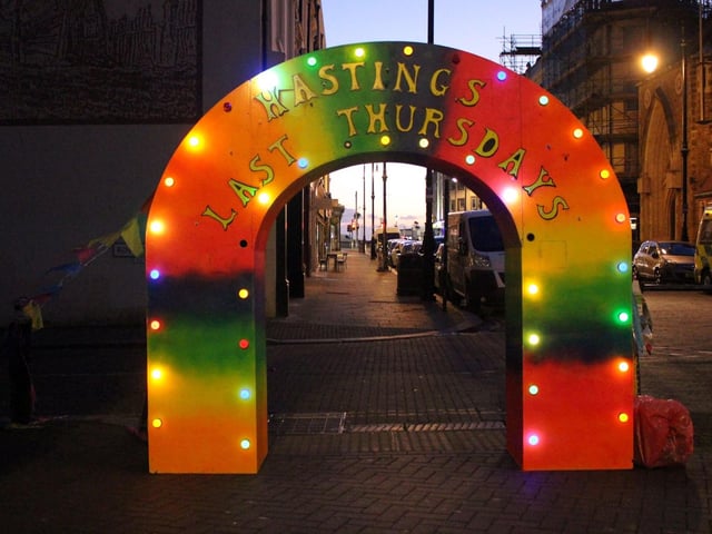 Hastings Last Thursdays event. Photo by Kevin Boorman SUS-220225-071418001