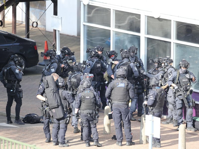 Officers at the scene