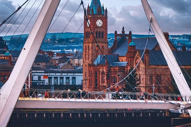 With views of Londonderry and the River Foyle, The Peace Bridge is a good spot to pop the question.