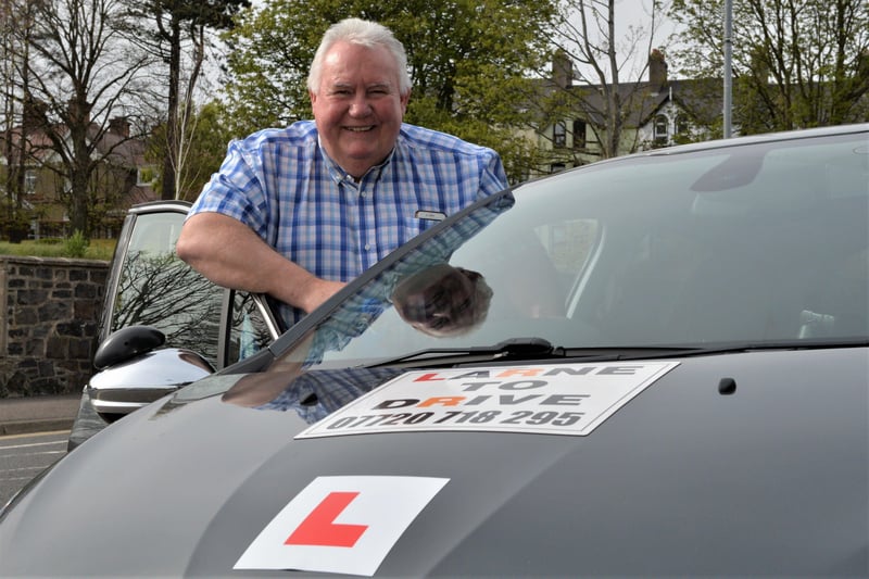 Driving instructor, Terence McCaughan is glad to be back on the road again.  INLT 17-004-PSB COVID